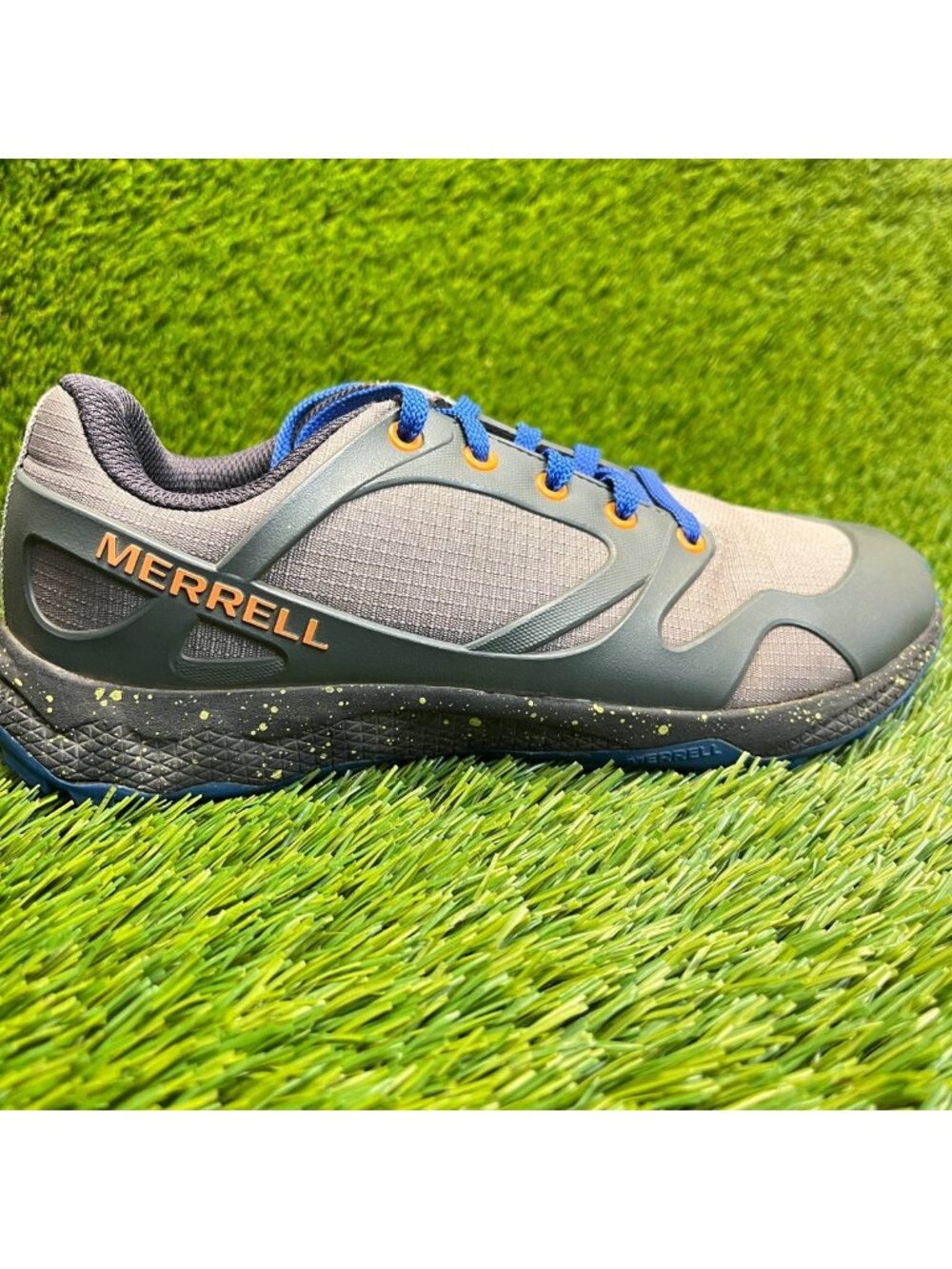 Merrell Altalight‎ Low Boys Size 3.5Y Gray Green Blue Athletic Shoes Sneakers